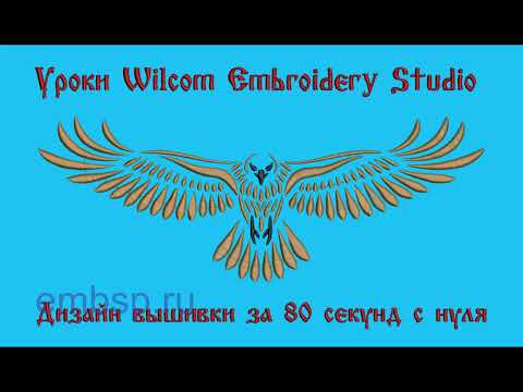 Видео: Дизайн вышивки сделай сам за 80 секунд от Дёмина Сергея (СП) Wilcom EmbroideryStudio