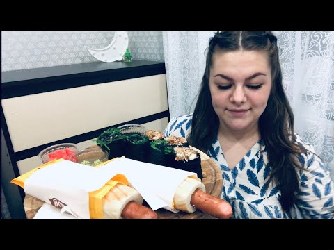 Видео: Мукбанг! Гунканы, хот-доги 🌭 Все любите себя!!! | mukbang hot dogs 🌭 love yourself ✌️