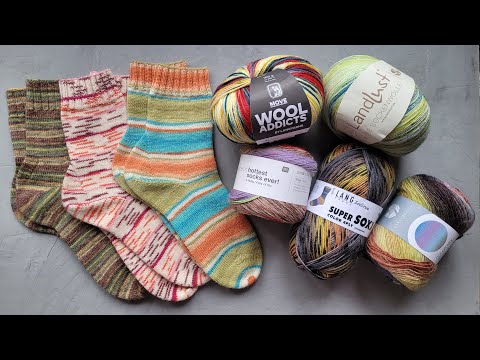 Видео: Бобинная носочная пряжа: Landlust die Sockenwolle. Готовы носки из Cool Wool 4 Sock. Покупка пряжи