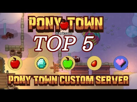 Видео: Топ 5 серверы | Pony Town