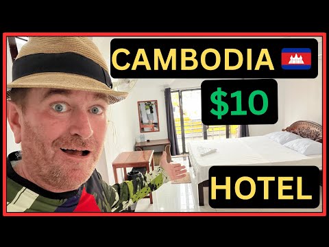 Видео: Доброе утро, Кампот, Камбоджа | Обзор отеля за 10 долларов 🇰🇭 4K