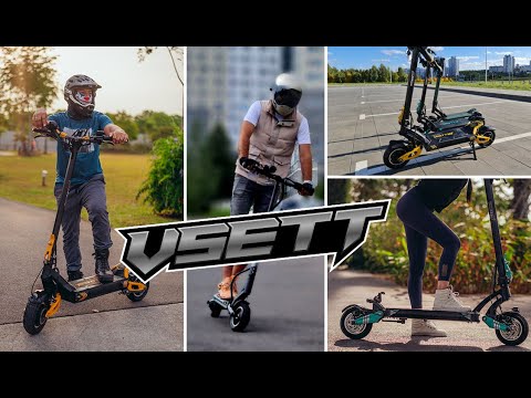 Видео: Краткий обзор и сравнение электросамокатов Vsett 8, Vsett 9+, Vsett 10+