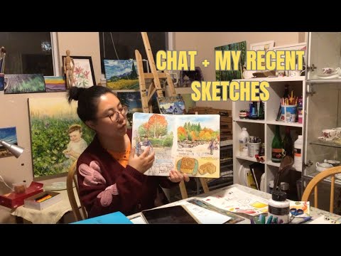 Видео: Разговор об искусстве + еженедельный видеоблог об акварельных скетчбуках 🎨
