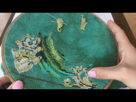 Видео: 75. Вышивка Крестом. Мои процессы. Готовая Работа Persephone by Nora Corbett. СП Тайна Мирабилии