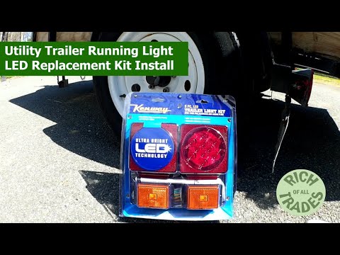 Видео: Установка и обзор сменного комплекта светодиодных ходовых огней для прицепа