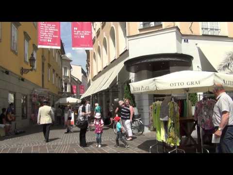 Видео: Австрия, райцентр Klagenfurt - 1
