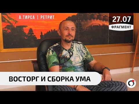 Видео: О восторге и сборке ума - Андрей Тирса - фрагмент Ретрита 27.07.19. Пробуждение. Просветление