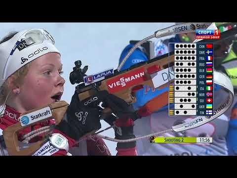 Видео: БИАТЛОН. КМ 2012-13. Рупольдинг (Германия). Женщины. Эстафета 4x6 км. (Спорт 1). 720p.