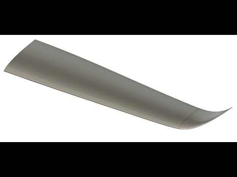 Видео: Fusion 360. Крыло произвольной формы