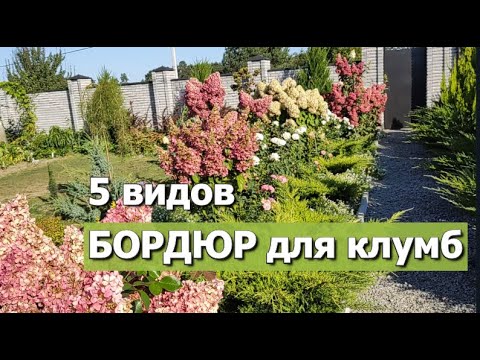 Видео: 5 видов бордюр в моем саду | Бордюры для клумб