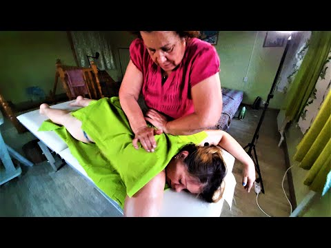 Видео: Массаж для сильно отекшей спины и ног. Лимфатический дренаж АСМР