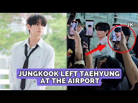 Видео: ✈️ Чонгук отвозит Тэхёна в аэропорт 🚨 Фанаты напали на него?! 😡