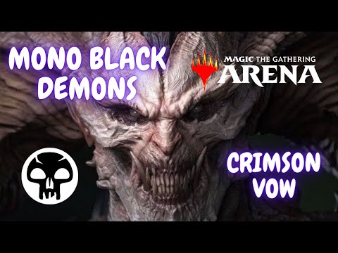 Видео: Колода Моно-черная Демоны / Mono-black Demons. MTG arena / мета 2021