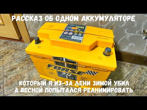 Видео: Убил зимой аккумулятор, прежде чем купить новый АКБ, решил реанимировать умирающего ...