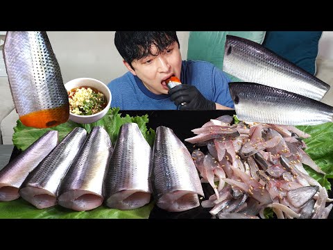 Видео: Ешьте целую сырую рыбу!! MUKBANG REALSOUND ASMR EatingSHOW