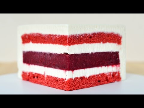 Видео: Муссовый торт Красный бархат ☆ Зеркальная глазурь ☆ Mousse Cake Red Velvet