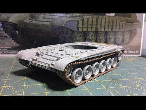Видео: Т-72Б (Trumpeter) Часть 2