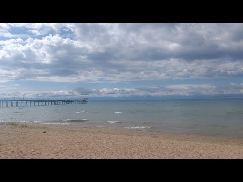 Видео: Пляж, хорошего Вам настроения. Ысык-Кол, Исыкуль, Чон-Сары-Ой, Дом отдыха Алтын Кум.