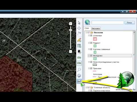 Видео: Отвод лесосек по данным буссольной съёмки и печать абриса чертежа лесосеки