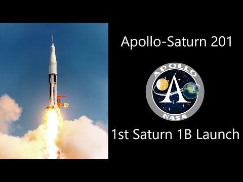 Видео: AS-201 — первый запуск ракеты-носителя «Сатурн-1Б»