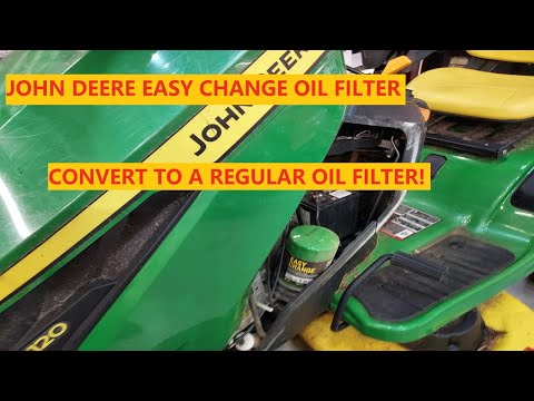 Видео: Легкозаменяемый масляный фильтр John Deere | Переход на обычный масляный фильтр!