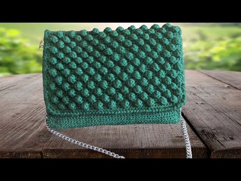 Видео: СУМКА КРЮЧКОМ ИЗ ОБЫЧНОЙ ПРЯЖИ - КЛАССИЧЕСКАЯ УНИВЕРСАЛЬНАЯ МОДЕЛЬ С ШИШЕЧКАМИ