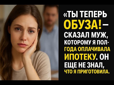 Видео: Он полгода жил за мой счет, а потом назвал обузой. Мой ответ был коротким, но уничтожил его