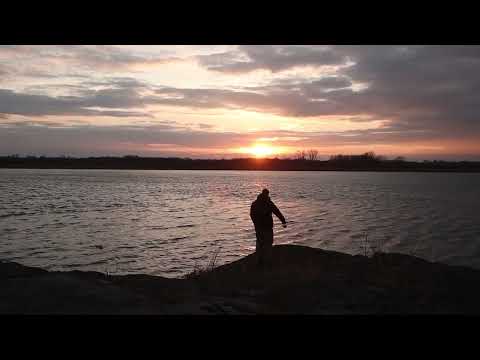 Видео: Река ТОМЬ. Закат, шум воды и приближение бури
