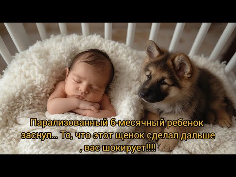 Видео: Парализованный 6-месячный ребенок заснул… То, что этот щенок сделал дальше, вас шокирует!!!!