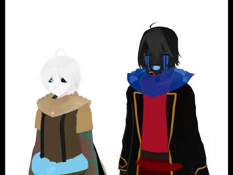 Видео: MMD пародия Ангел и демон борются за душу парня