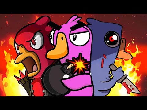 Видео: АМОНГУСЬ! КРАЙНЯЯ АГРЕССИЯ ОТ ГУСЕЙ! - Goose Goose Duck!