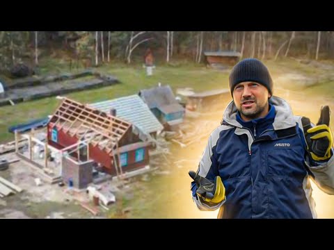 Видео: Замена крыши в старом доме . Что уже удалось сделать за два дня работы ?