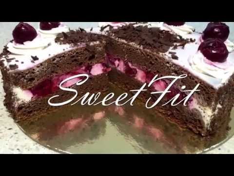 Видео: Диетический торт "Черный лес". Фитнес торт. ПП торт. Dietetic cake.