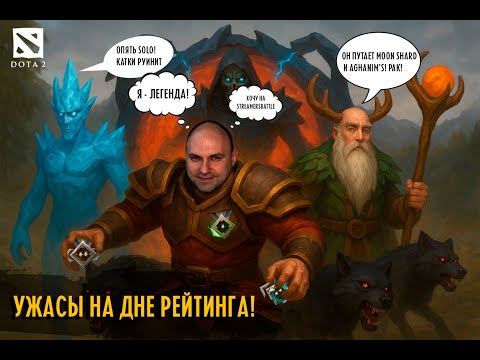 Видео: Стрим по доте #4. Ужасы на дне рейтинга. Лучший рекрут. Сыграл менее 600 игр. Dota 2.