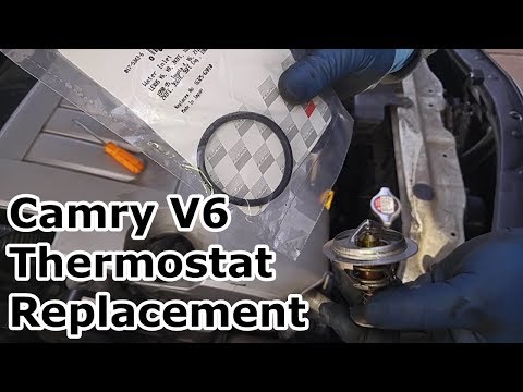Видео: Замена термостата - Toyota Camry V6 (2GR-FE)