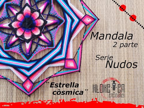 Видео: 💥 ¨Космический цветок¨ часть 2 - мандала сплетенная из шерсти - ручная работа