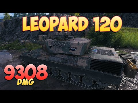Видео: Leopard 120 • Огромное везение! - 6 Фрагов 9.3K Урона • World Of Tanks 2.0