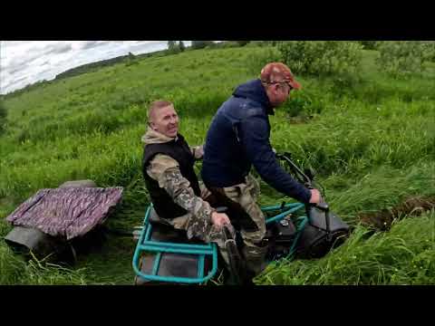 Видео: Едем на рыбалку на трициклах SR. Красивая лесная речка!
