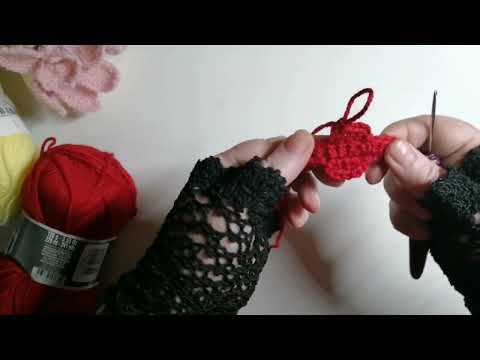 Видео: 11*2025 Вязання гачком. Ромб рiзнокольоровий
