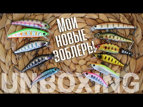 Видео: Unboxing. Новые КРУТЫЕ воблеры в моей коробке. УЛ-воблеры на форель и голавля