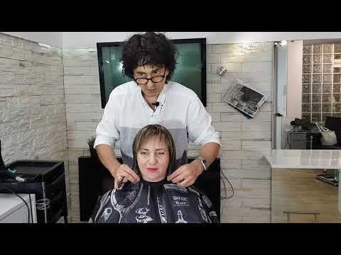 Видео: Стрижка Каре , боб каре техника. Интерпретация Bob haircut