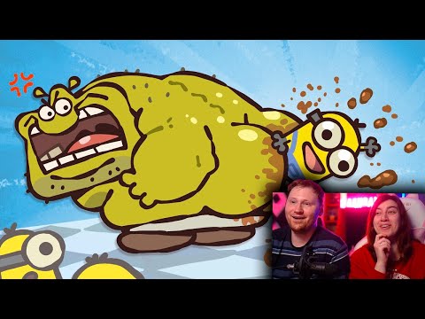 Видео: Шрек против Минионов | SHREK vs. MINIONS - Ultimate Cartoon | РЕАКЦИЯ на  Cas van de Pol