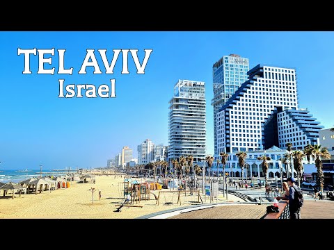 Видео: Тель-Авив, Израиль 🇮🇱 - Пешеходная экскурсия в 4K