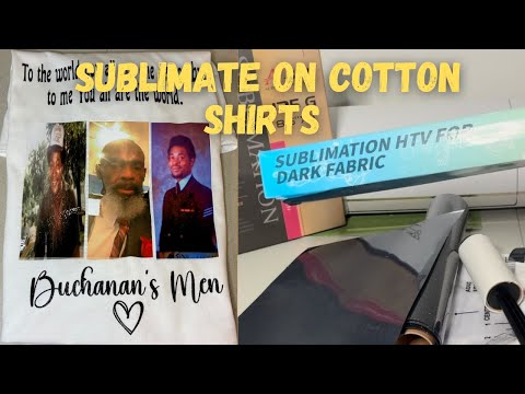 Видео: Как наносить сублимацию на хлопковые рубашки | Пошаговая инструкция с использованием утюга на виниле