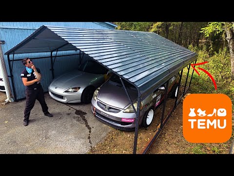 Видео: Я купил навес для машины в TEMU! Доставка за 600 долларов прямо к моей двери.