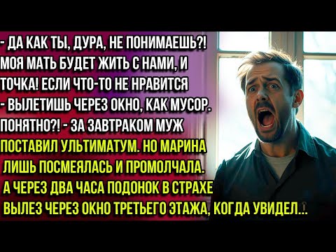 Видео: Моя Мать будет Жить с Нами, или Вылетишь из окна! — Муж Орал на Жену, Но Через 2 Часа вылетел как...