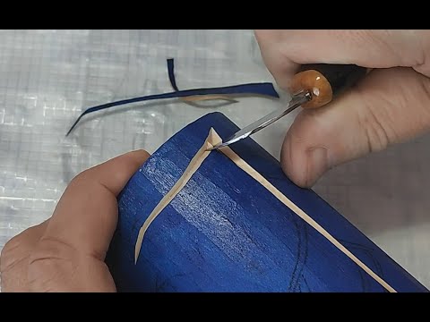 Видео: КОНТУРНАЯ РЕЗЬБА #3 / Wood Carving