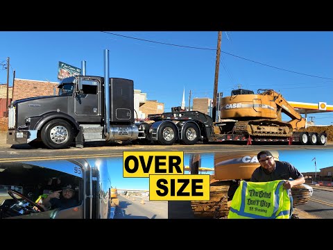 Видео: День перевозки ТЯЖЕЛОГО оборудования с помощью RGN Lowboy / CAT с прямыми трубами и LOUD JAKES