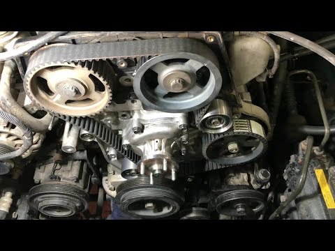 Видео: Hyundai Terracan 2.9 CRDI - ГРМ  ( Timing belt )  ( טיימינג ) KIA 2.9