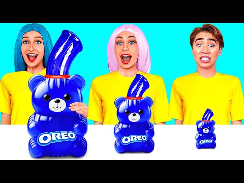 Видео: Большая, Средняя или Маленькая Тарелка Челлендж | Сумасшедшие Кулинарные Идеи от Mega DO Challenge